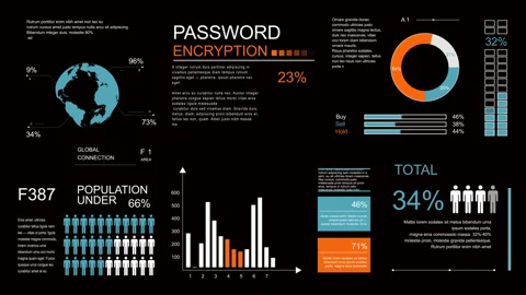 PNG Alpha.Infographic elements. Stock Footage 95944947