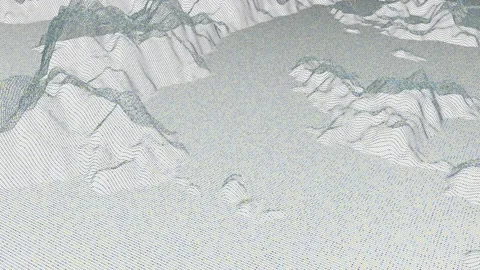 PNG Alpha.Looping 3D technological waves animation. Stock Footage 149471868