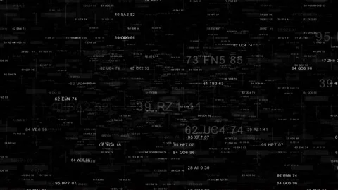PNG Alpha.Looping cyberspace digital technological tunnel. Stock Footage 97654672