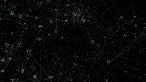 PNG Alpha.Looping digital net tunnel. Stock Footage 101065643