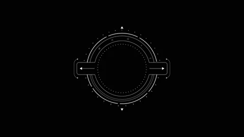 PNG Alpha.Target circle HUD animation. | Stock Video | Pond5