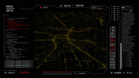 PNG Alpha.User Interface HUD template. Stock Footage 104205951