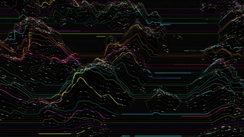 PNG Alpha.Wave technological intro. Stock Footage 112540052