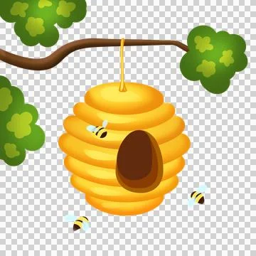 PNG Beehive Stock Illustration