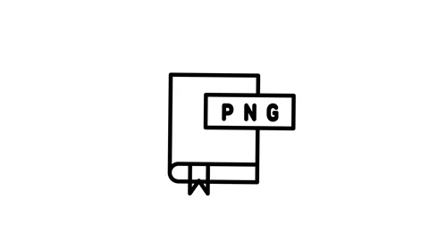 PNG document sticking out animation isolated on white background Video stock 340183647