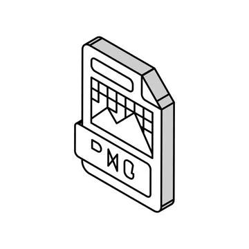 Png file format document isometric icon vector illustration Illustrazione stock
