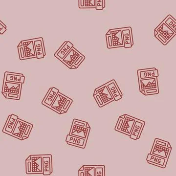 Png file format document line seamless pattern Stock Illustration