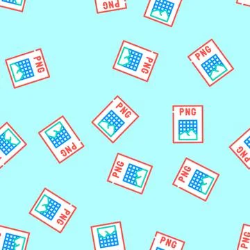 Png file format document vector seamless pattern Stock Illustration