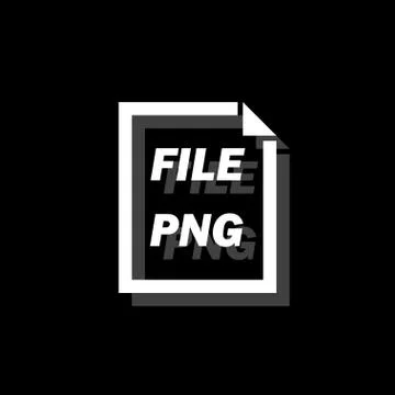 PNG File icon flat Illustrazione stock