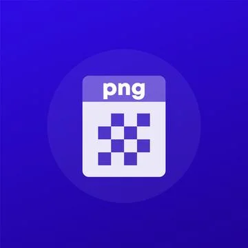 PNG file icon, graphics format, transparent design Stock Illustration