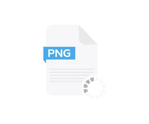 PNG file logo design. Document downloading concept illustration. Stock Illustration