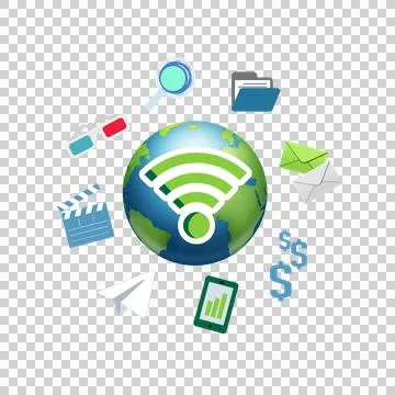 PNG Internet Stock Illustration