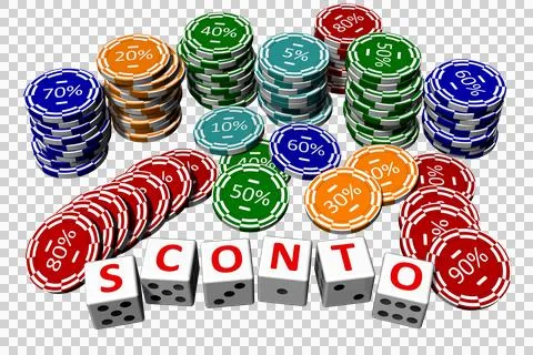 PNG. Transparent. Discount Dice chips en イラスト素材