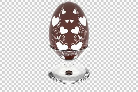 PNG. Transparent. Easter egg decorations on transparent background. 스톡 일러스트