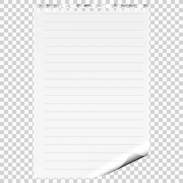 PNG, transparent. Notepad sheet for text Stock-Illustration