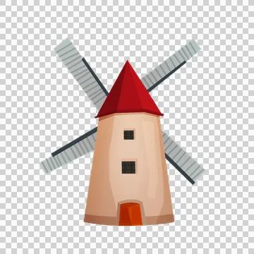 PNG Windmill Stock Illustration