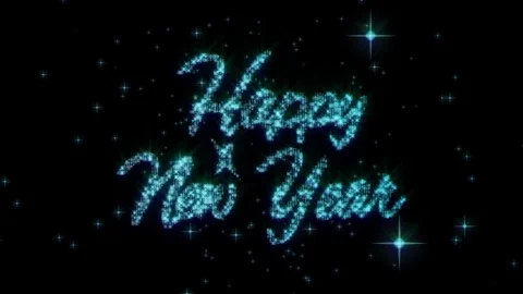 PNG.Happy new year.Snowflakes. Stock Footage 80433716
