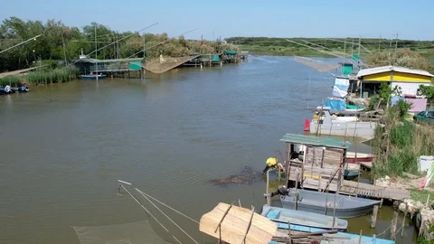 Po delta - Motion view Stock Footage 75790995