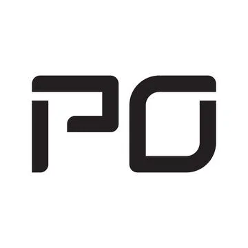 Po initial letter vector logo icon Stock-Illustration