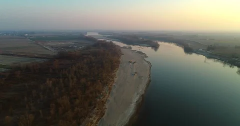 Po river Stock Footage 125253686