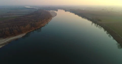 Po river Stock Footage 125253718