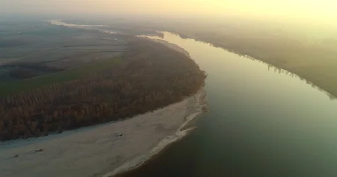 Po river Video stock 125253795