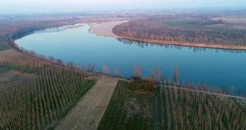 Po river Stock Footage 125253886