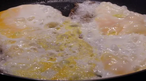 Poached egg. Fried Egg Stock Footage 34361322