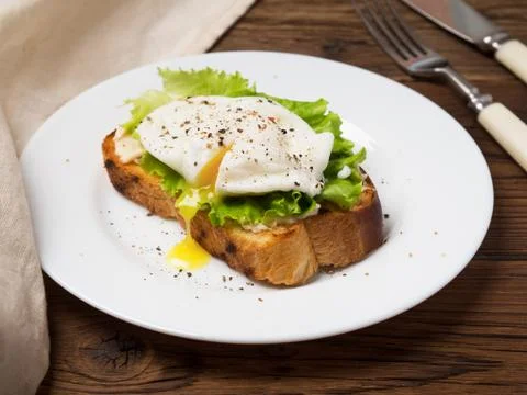 Poached egg Stock Photos