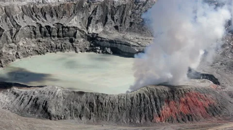 Poas Eruption Close-Up Stock Footage 40486494