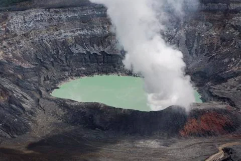 Poas Volcano - 2008 Stock Photos