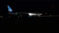 Pobeda plane at airport HD Footage