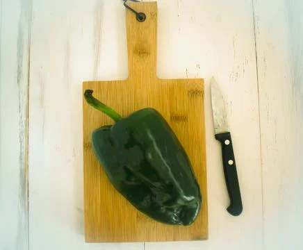 Poblano pepper 스톡 사진