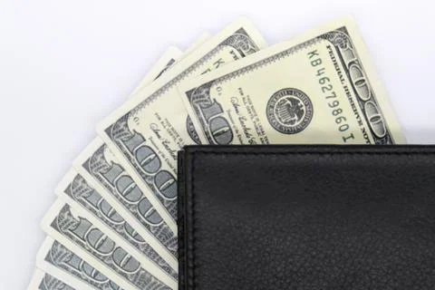 Pocket with banknote Stock Photos