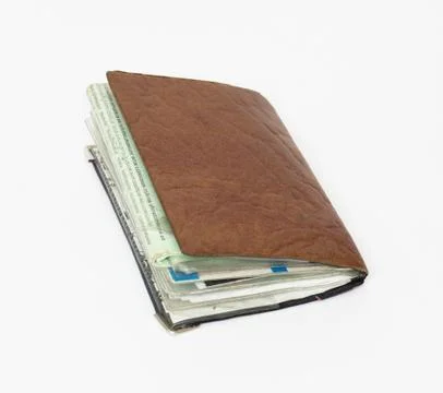 Pocket-book with Stock Photos