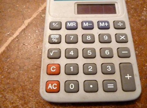 Pocket calculator Stock Photos
