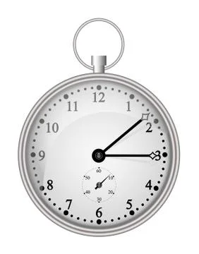 Pocket clock Stock Illustration
