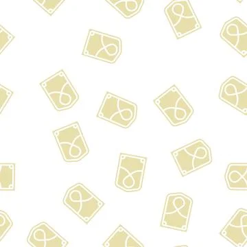 Pocket denim glyph vector seamless pattern Stock Illustration