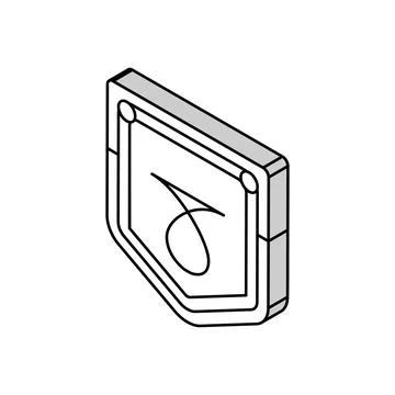 Pocket denim isometric icon vector illustration Stock Illustration
