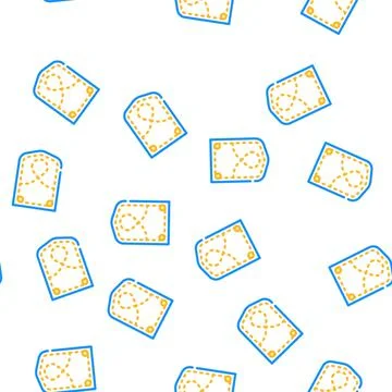 Pocket denim vector seamless pattern Stock Illustration