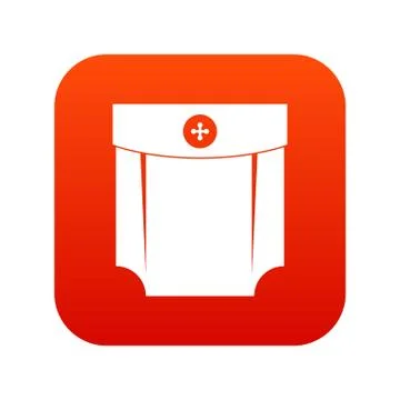 Pocket design icon digital red Stockillustratie
