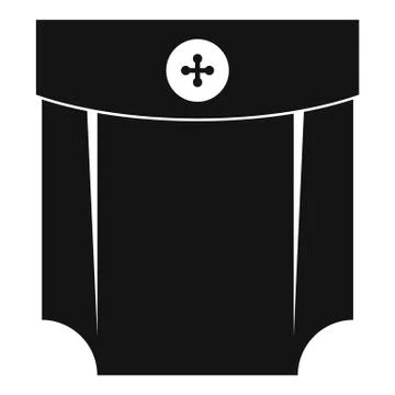 Pocket design icon, simple style Illustrazione stock
