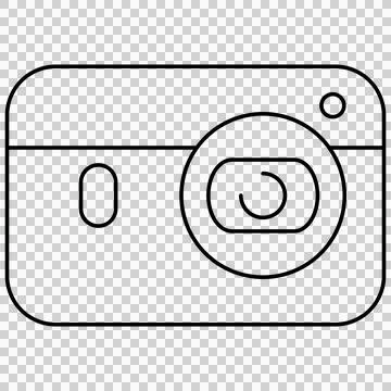 Pocket digital camera device Illustrazione stock