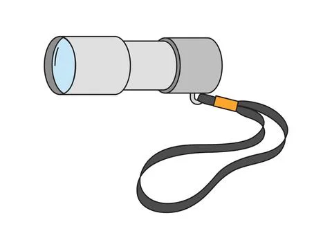 Pocket flashlight Stock Illustration