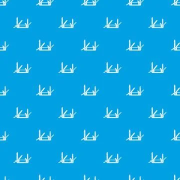 Pocket flashlight pattern seamless blue イラスト素材