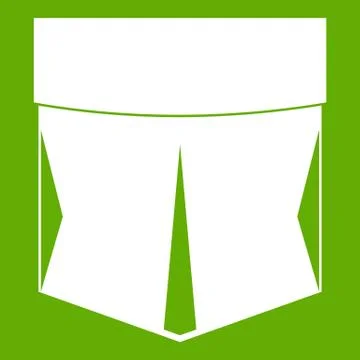 Pocket icon green Illustrazione stock