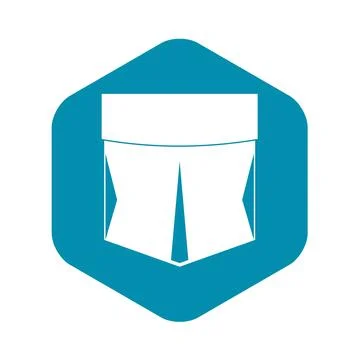 Pocket icon, simple style Stock Illustration