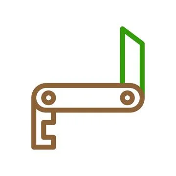 Pocket knife icon. Concept of multi tool, utility, and versatility. Stock Illustration