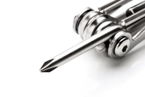 Pocket multifunctional tool, foldable screwdriver kit Stock Photos