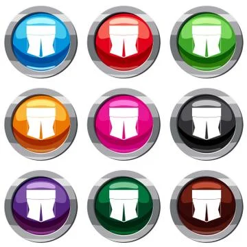 Pocket set 9 collection Illustrazione stock
